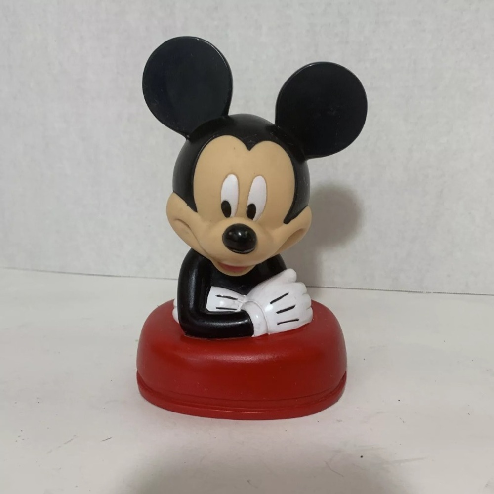 Mickey Mouse Piggy Bank Black Red‎ Plastic Kcare 25816KT Disney 7.5”